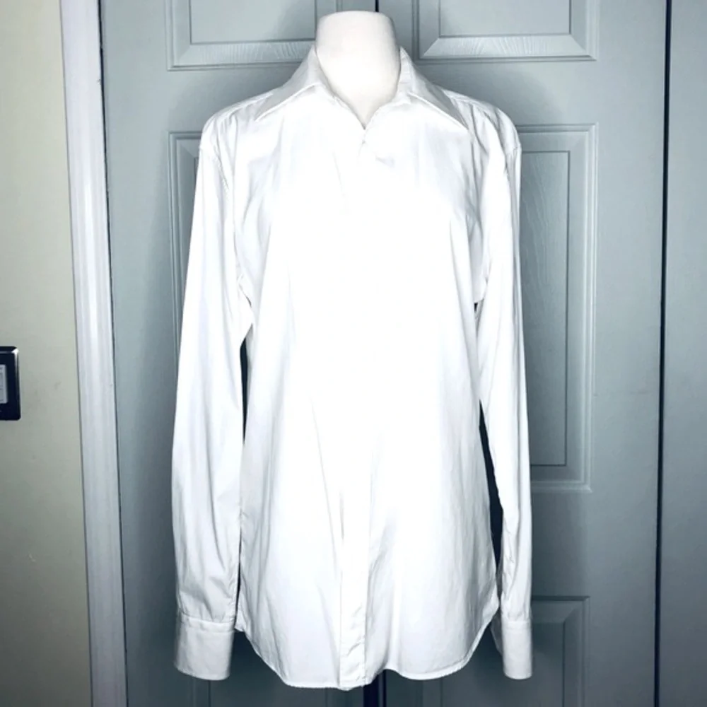Gucci Men’s Boyfriend Button Down Dress Shirt White Size 40 15 1/2